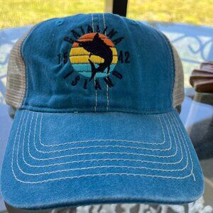 CATALINA ISLAND 1542 Blue Salt Creek Hat Baseball Cap Canvas Mesh Snapback
